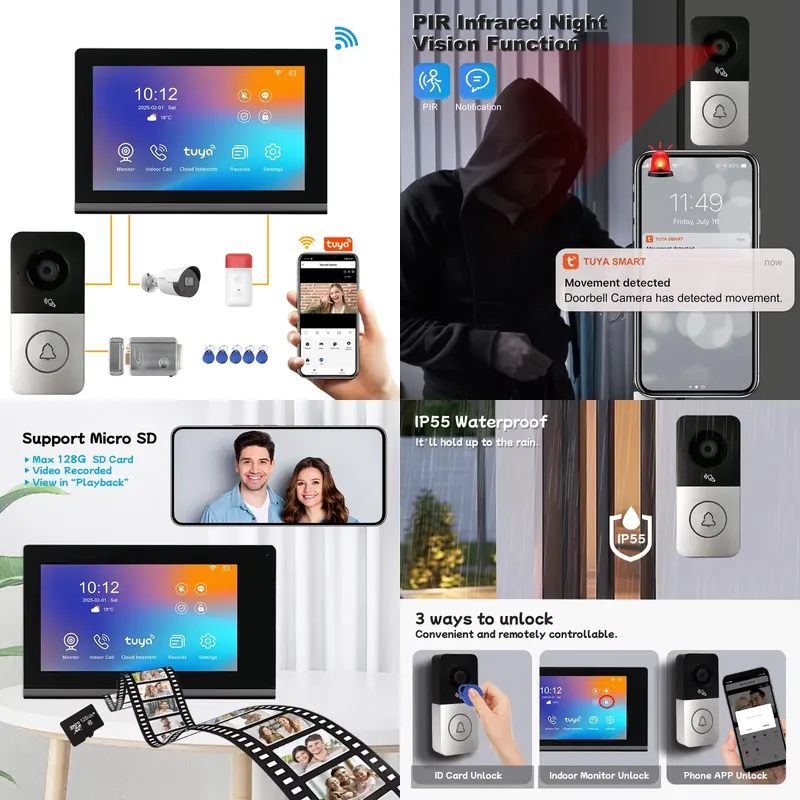 Smart Home Video Doorbell - 【CHIMU HOME】 2026 New IP Video