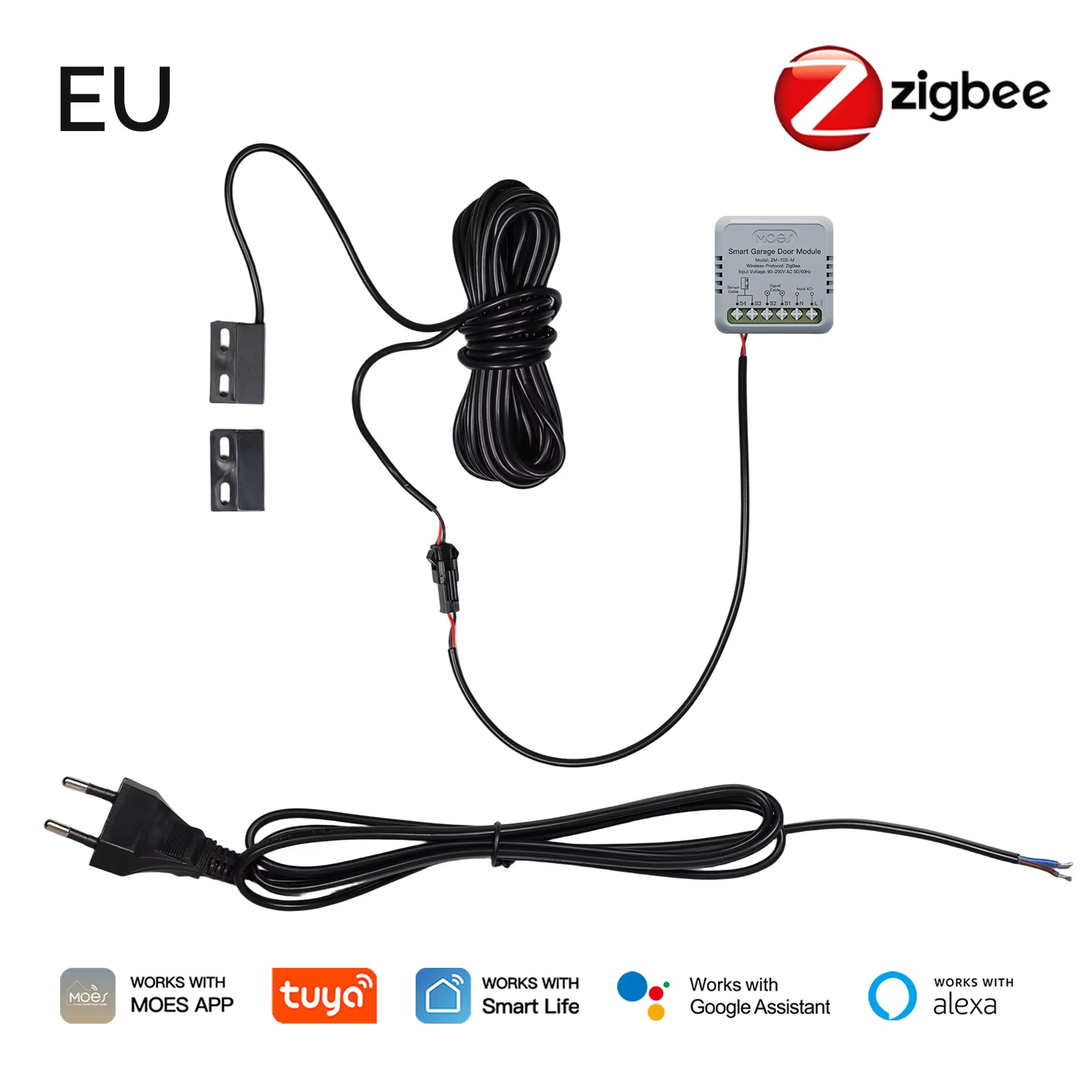 Smart Home Moes - MOES Zigbee Garage Door Controller Module