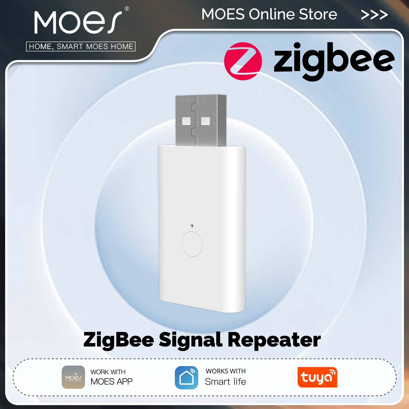 Smart Home Moes - MOES Tuya ZigBee3.0 Signal Repeater Amplifier
