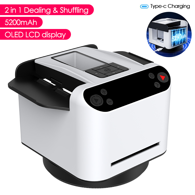Smart Home Gadgets - 5200mAh Rechargeable 2-in-1 Automatic Cards Dealing