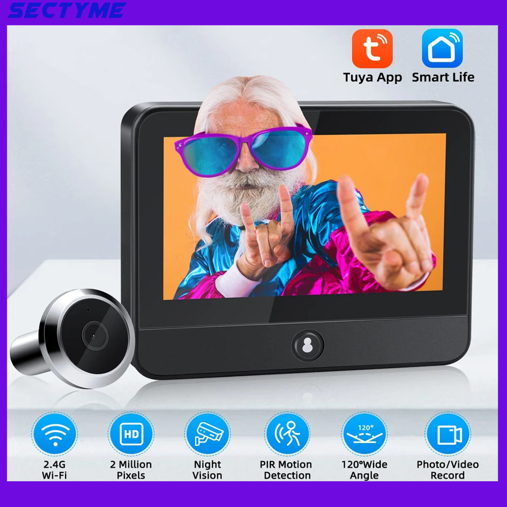 Smart Home Video Doorbell - 4.3 Inch Tuya Smart Home WiFi