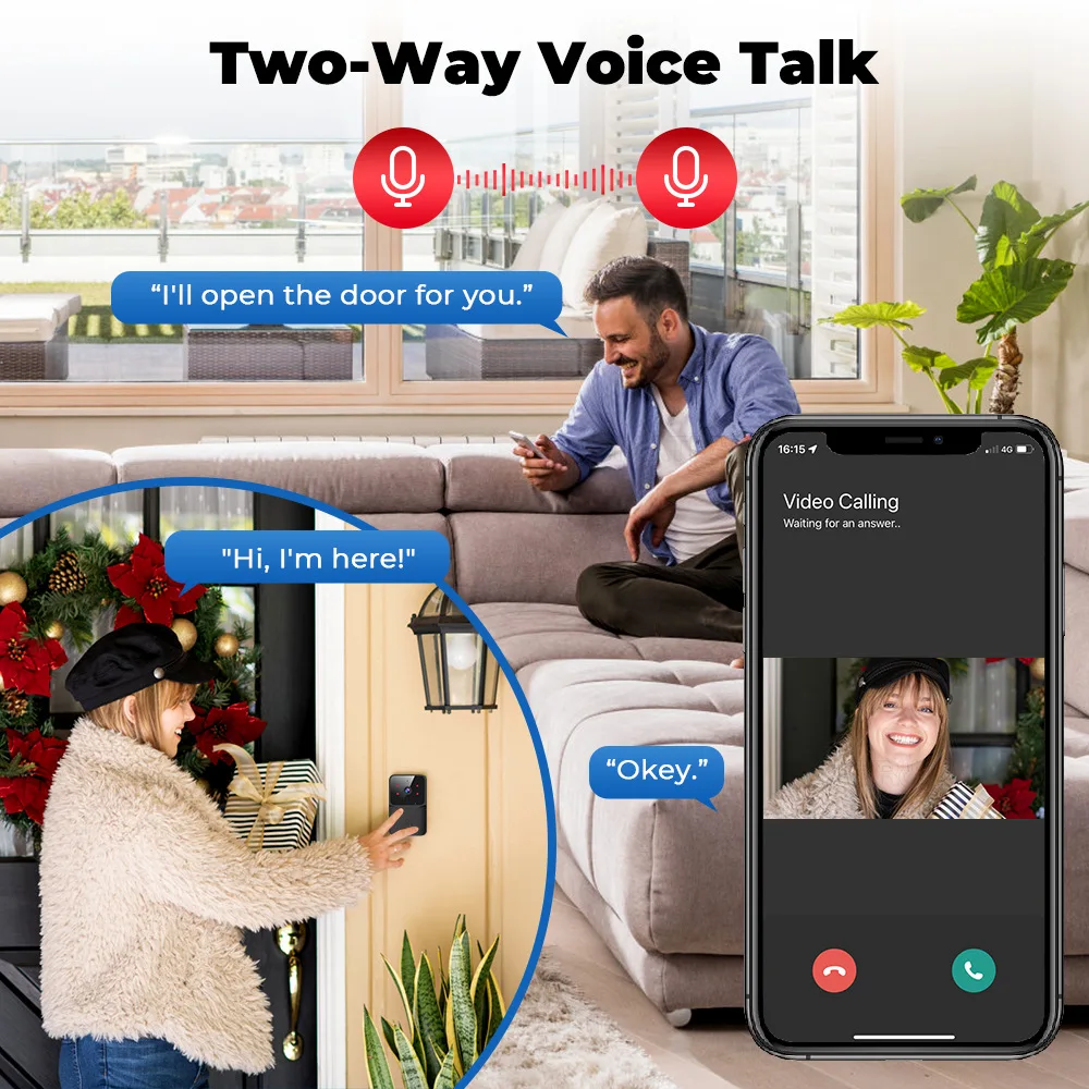 2026 WiFi Video Doorbell 1080P - огляд і ціна Smart Home Video Doorbell
