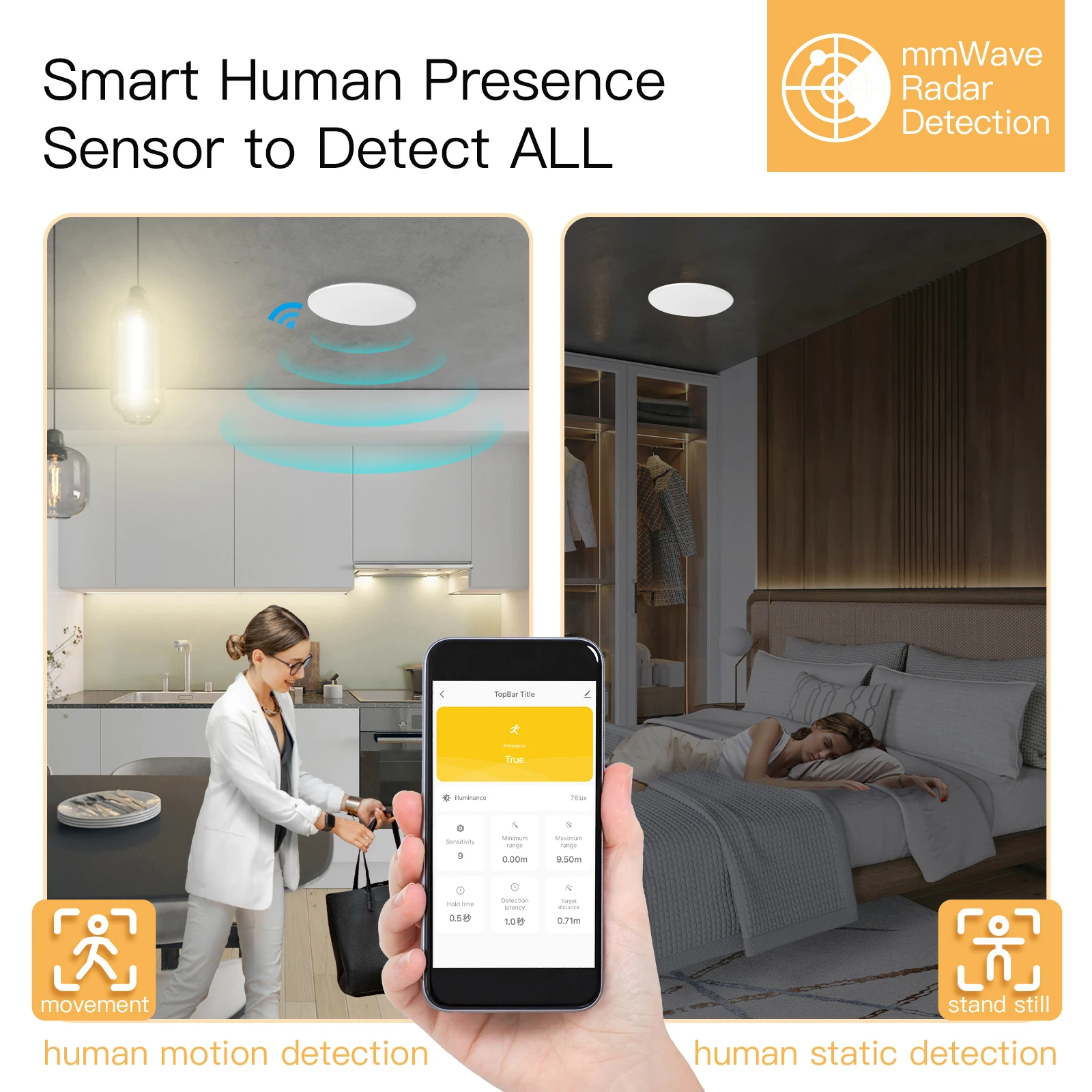 Tuya Smart ZigBee / WiFi Human - огляд і ціна Smart Home Moes