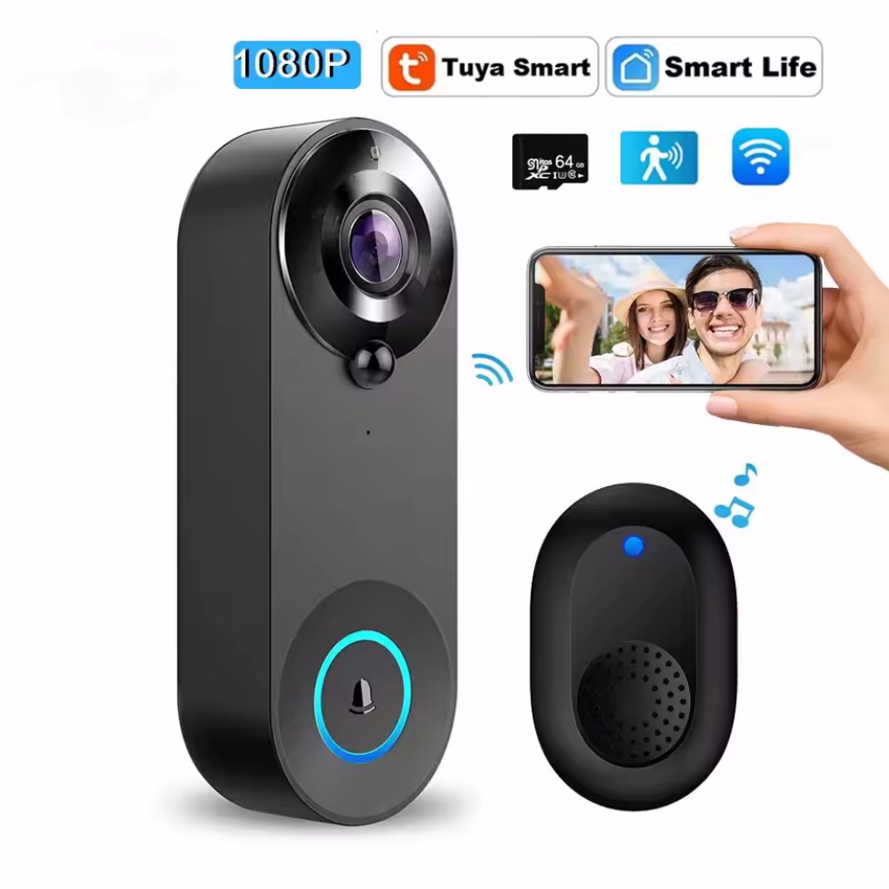 Tuya 1080P Wireless WIFI Doorb - огляд і ціна Smart Home Video Doorbell