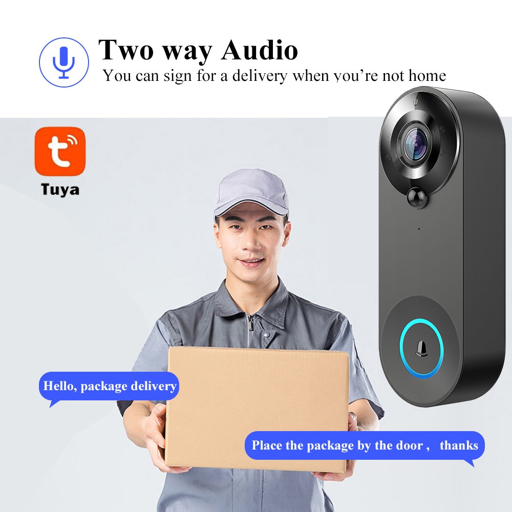 Tuya 1080P Wireless WIFI Doorb - огляд і ціна Smart Home Video Doorbell