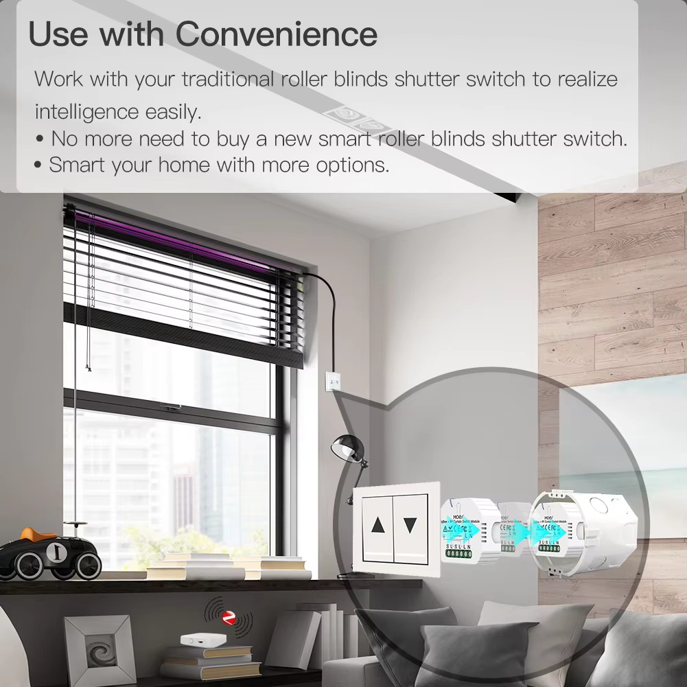 MOES ZigBee Smart RF433 Curtai - огляд і ціна Smart Home Moes