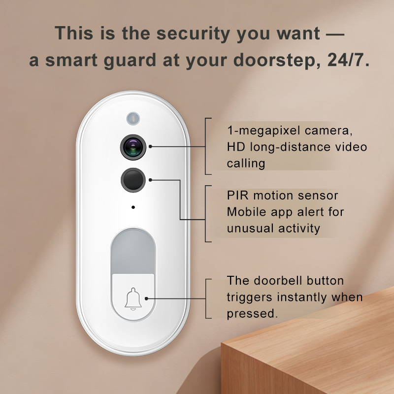 Tuya Smart Video Doorbell Wire - огляд і ціна Smart Home Video Doorbell