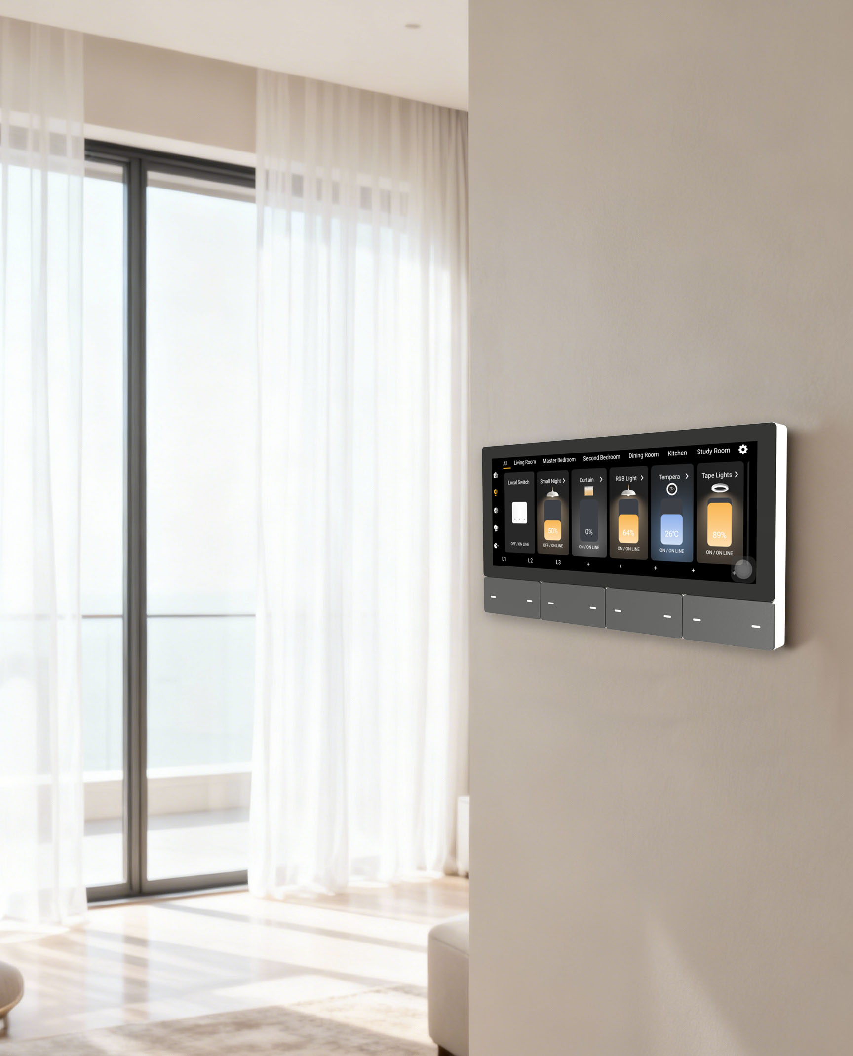 F5 Tuya UK Touch Screen Music  - огляд і ціна Smart Home Panel