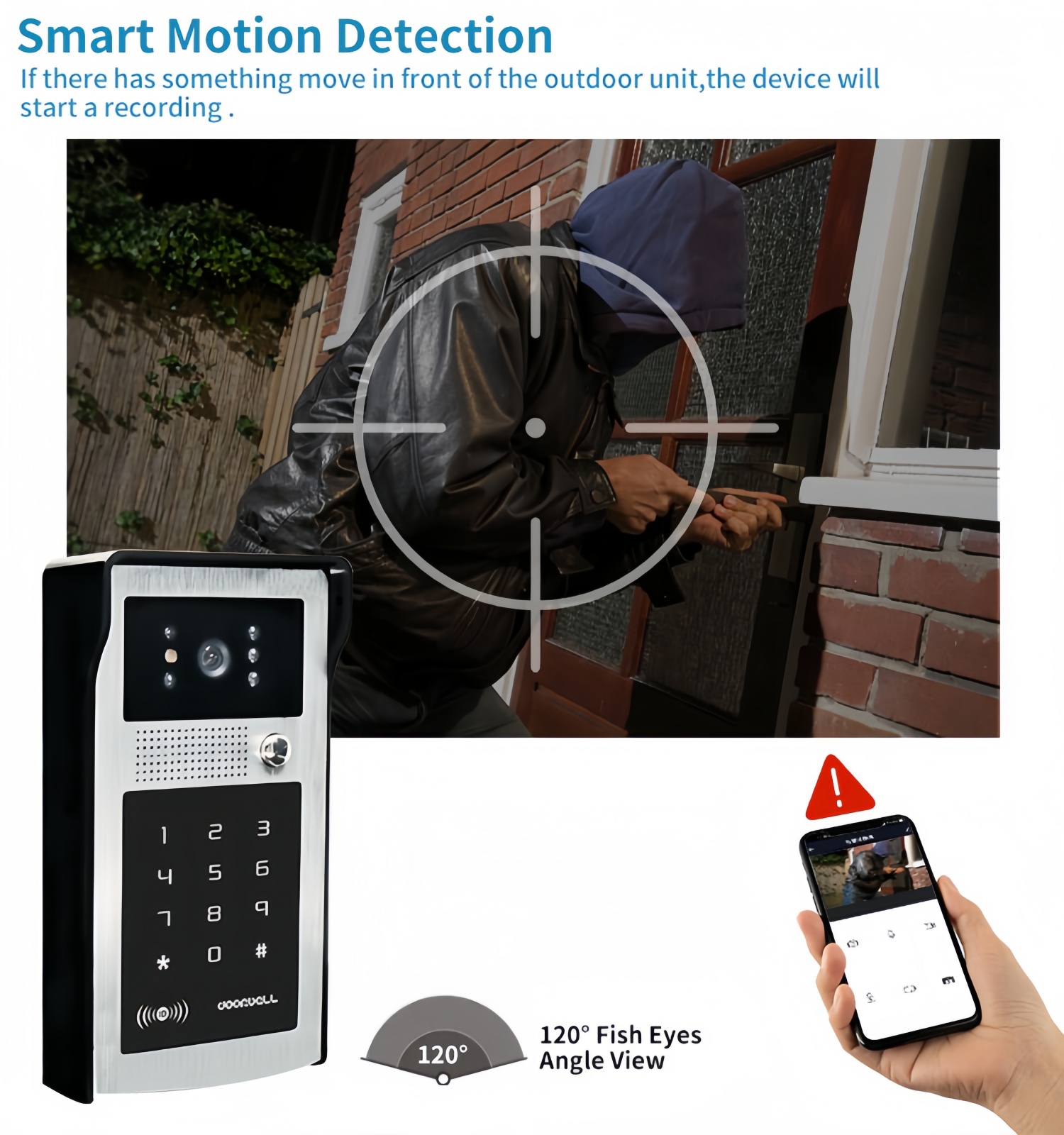 TUYA WIFI video intercom doorb - огляд і ціна Smart Home Video Doorbell