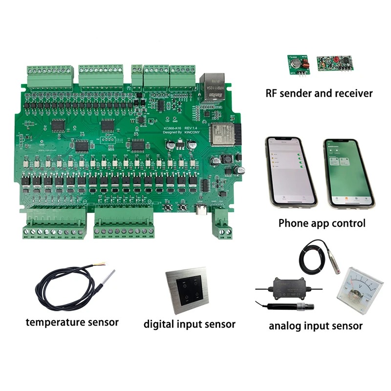 Kincony A16 Tasmota ESPhome Ho - огляд і ціна Smart Home Mqtt