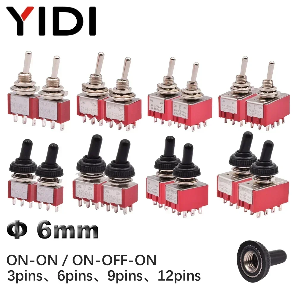 5pcs Red Mini Toggle Switch SP - огляд і ціна Smart Home Gadgets