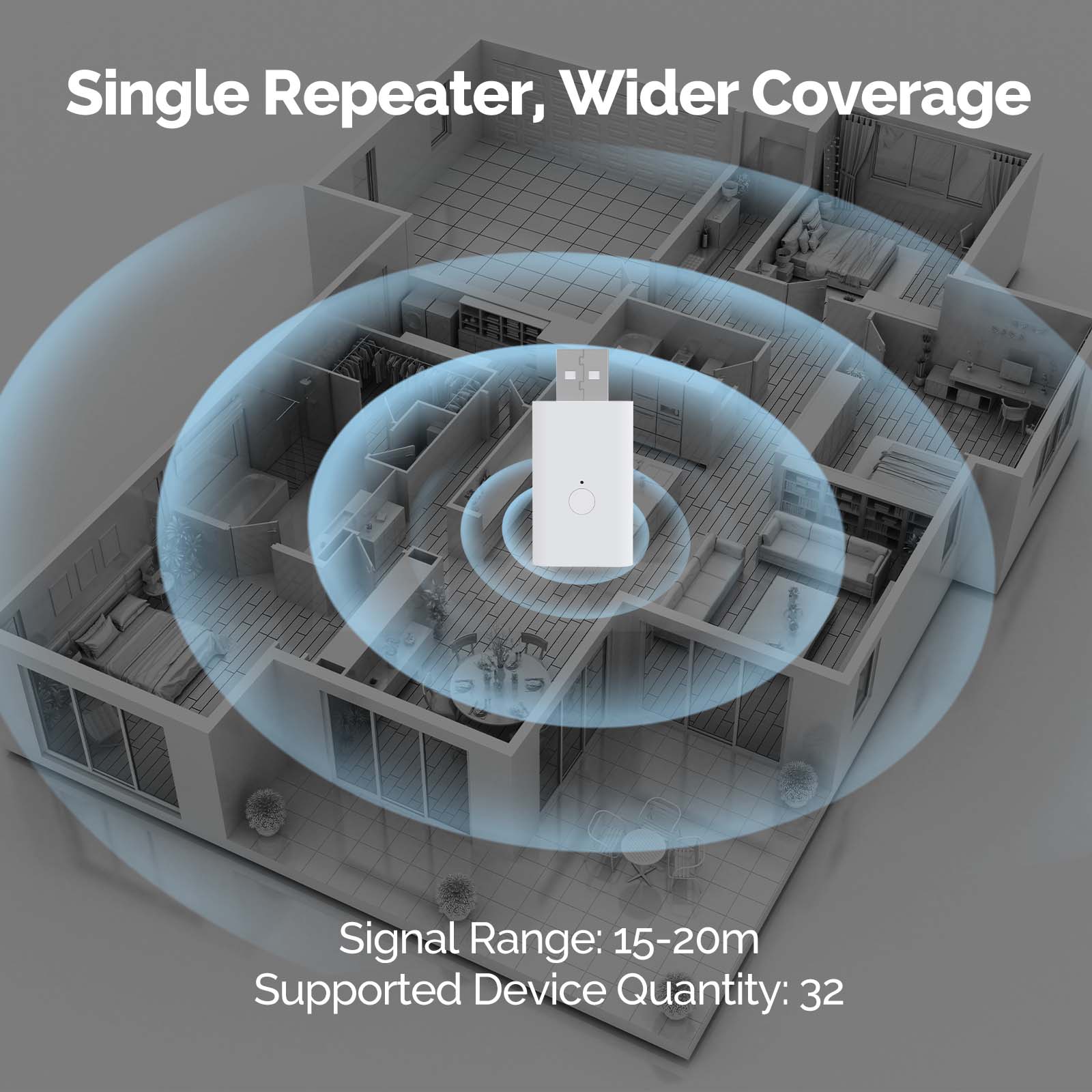 MOES Tuya ZigBee3.0 Signal Rep - огляд і ціна Smart Home Moes