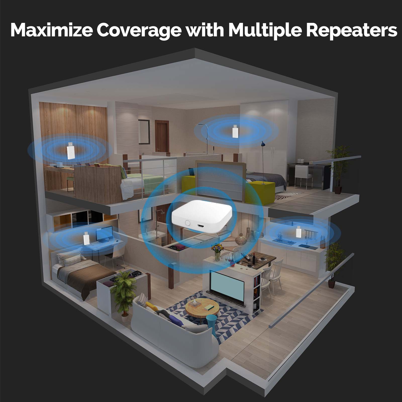 MOES Tuya ZigBee3.0 Signal Rep - огляд і ціна Smart Home Moes