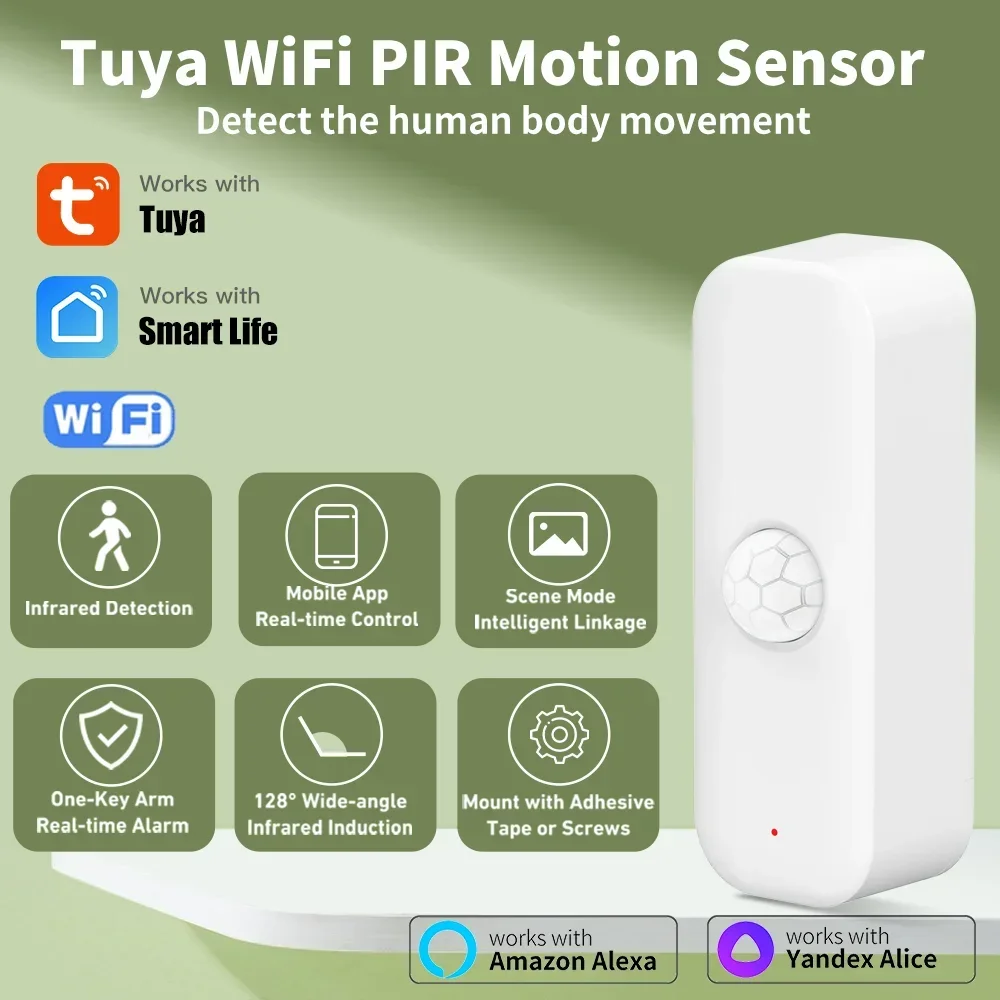 Tuya WiFI Motion Sensor PIR Sm - огляд і ціна Smart Home Gadgets