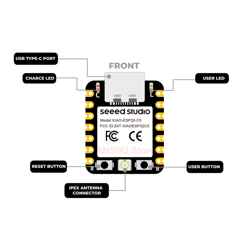 seeed studio XIAO ESP32-C5 Fir - огляд і ціна Smart Home Mqtt
